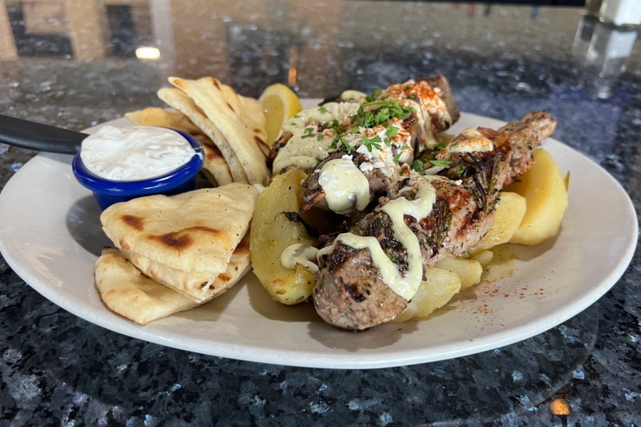 Pork Souvlaki Dinner